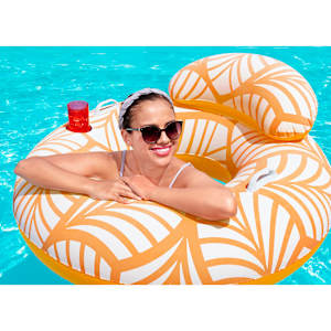 Luxury inflatable pool tube