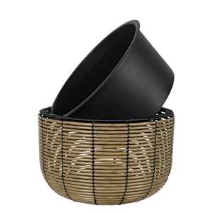 VERTUO PolyRattan Planter 17 3/4 in.