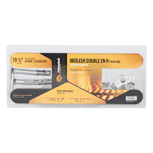 Brûleur double en H pour BBQ 19 1/8 po