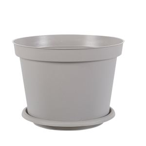 Soucoupe pour pot à fleurs grège 8 1/2 po VERTUO