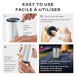 Insectifuge de zone Thermacell pour patio