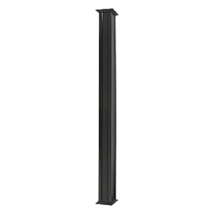 Colonne carrée en aluminium noir 5 1/2 po x 9 pi