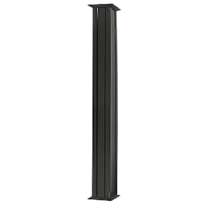 Colonne carrée en aluminium noir 7 1/2 po x 9 pi