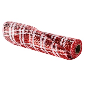 VERTUO Red and White Mesh Roll 10 in. x 15 ft.