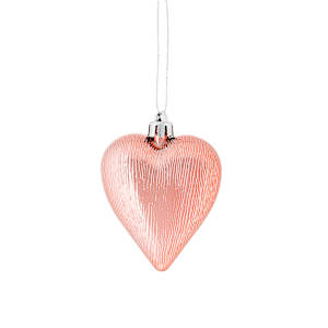 Ornements coeur 3 po Ens/4