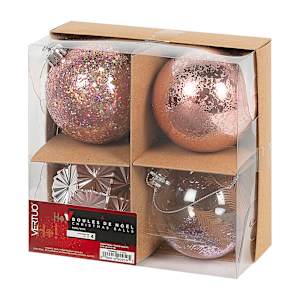 Christmas Balls 3 1/4 in. Set/4