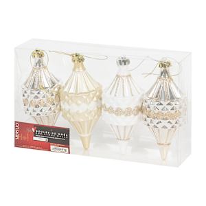 Christmas Balls 5 1/2 in. Set/4