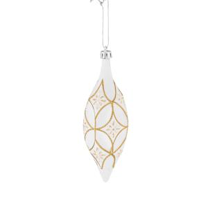 Teardrop Christmas Balls 6 1/8 in. Set/4
