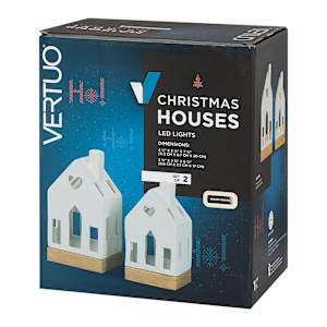 Lighting Christmas Houses White Set/2