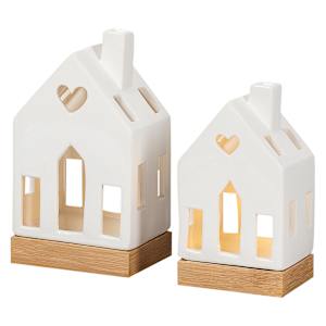 Lighting Christmas Houses White Set/2