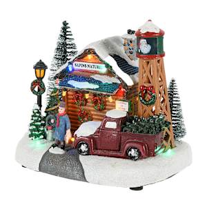 Village de Noël illuminé