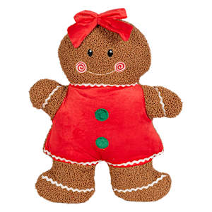 VERTUO Gingerbread Cookie Cushion 13 3/8 po 18 1/2 po