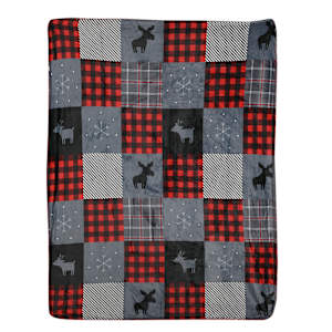 Jeté cervidés patchwork 49 1/4 po x 59 po VERTUO