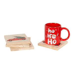 Sous-verres camion vintage Pqt/4 VERTUO