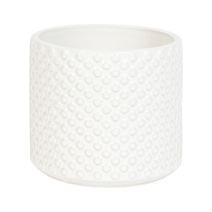 Cache-pot motif à pois crème 6 1/8 po VERTUO