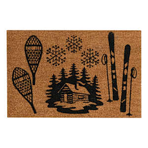 Tapis coco d'extérieur sports d'hiver 30 po x 20 po VERTUO