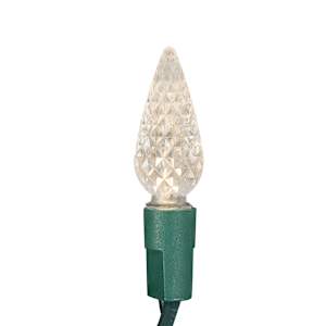 Jeu de 100 lumières DEL C6 blanc chaud