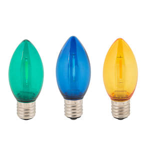 LED Christmas Light Bulbs C9 Set/3