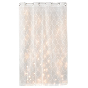 Rideau de lumières à DEL blanc chaud