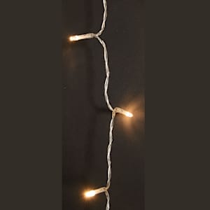 Rideau de lumières à DEL blanc chaud