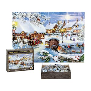 Winter in the Village Puzzle 1000 Pieces