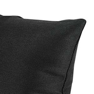 Coussin de patio noir 10 po x 19 po
