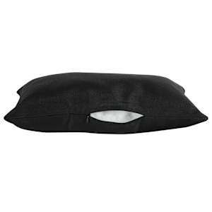 Coussin de patio noir 10 po x 19 po