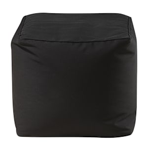 Black Square Pouf 18 in.
