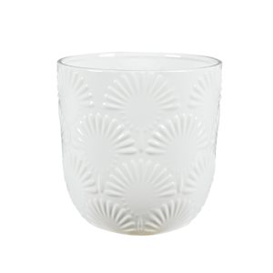 VERTUO Floral Pot Cover 7 7/8 in. White