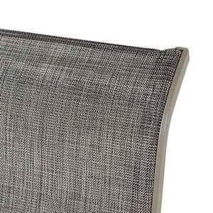 Chaise berçante simple en acier beige VERTUO