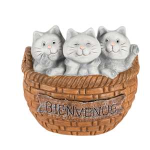 Cache-pot 3 chats  11 po VERTUO