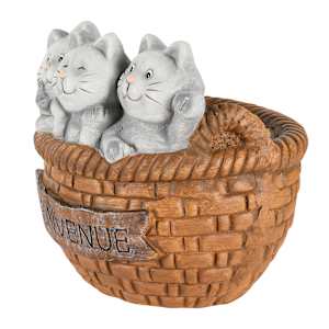 Cache-pot 3 chats  11 po VERTUO