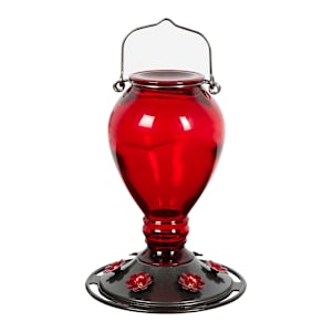 Glass Hummingbird Feeder 24 oz