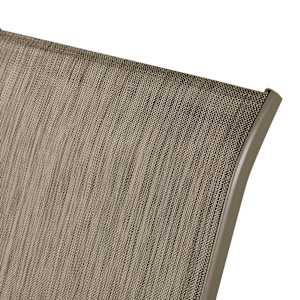 Chaise de patio en acier beige VERTUO
