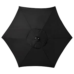 Parasol inclinable noir avec mât en aluminium 4 pi 11 po VERTUO