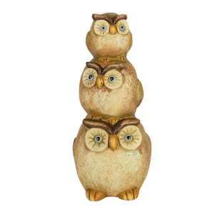 Hiboux de jardin décoratif 13 1/4 po VERTUO