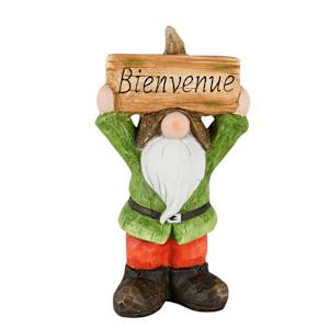 Gnome de jardin Bienvenue VERTUO