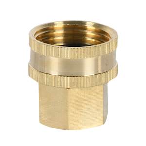 Raccord de tuyau d'arrosage 1/2 po NPS x 3/4 po NH (F x F)