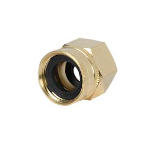Raccord de tuyau d'arrosage 3/4 po NPS x 3/4 po NH (F x F)