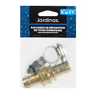 Raccords de réparation de tuyau d'arrosage 3/4 po (M x F)