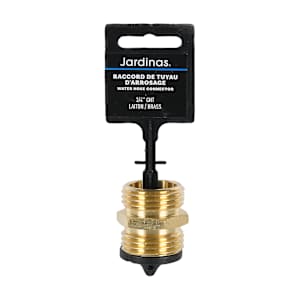 Raccord de tuyau d'arrosage 3/4 po x 3/4 po (M x M)
