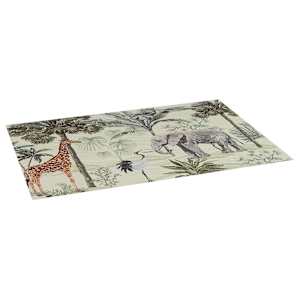VERTUO Rectangular Placemat Jungle Animals 17 3/4 in. x 13 in.
