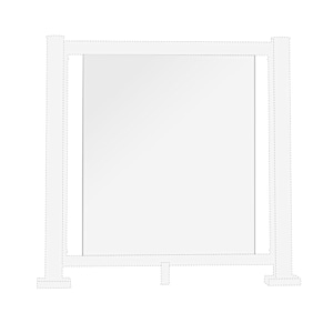 Clear Glass Panel ONLY for Pillar Aluminum Railing 33 in x 42 in