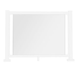 Clear Glass Panel ONLY for Pillar Aluminum Railing 63 in x 42 in