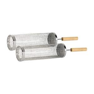 Cylindrical Grilling Baskets Pkg/2
