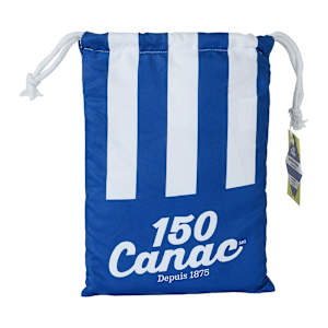 Serviette de plage en microfibre bleue 150e Canac