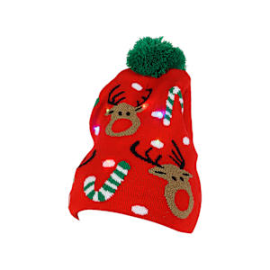 Tuque de Noël lumineuse VERTUO