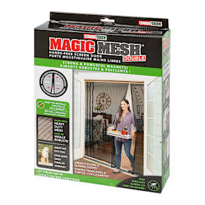 Moustiquaire magnétique double 74 3/4 po x 83 po