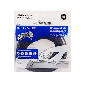 Bourrelet à moustiquaire 0,14 po x 25 pi