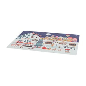 Napperon rectangulaire village de Noël 17 3/4 po x 11 3/4 po VERTUO